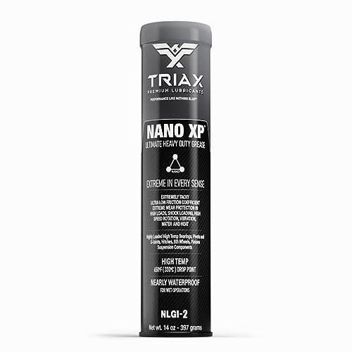 Graisse TRIAX Nano XP Ultra Heavy Duty, Synthétique avec Nano Fullerene, Point de Goutte 330°C, Charge Extrême EP; pour : Roulements de Roues Haute Temp., Châssis/Sellette Camion, Marine (1 x 400 g)