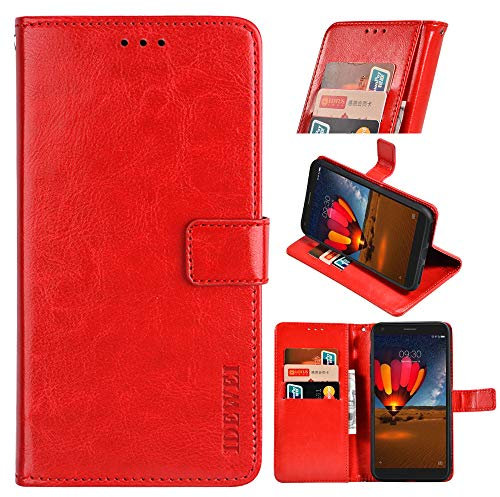 BellaCase Coque Vivo V29 5G Étui en Cuir Premium Vivo V29 5G [Emplacements pour Cartes] [Béquille] [Magnétique] Housse pour Smartphone Vivo V29 5G(Rouge)