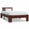 GuyAna Massivholzbett Betten Bettgestell Holz Bed Frame Möbel für das Schlafzimmer Holzbett Dunkelbraun Kiefer 90x200 cm