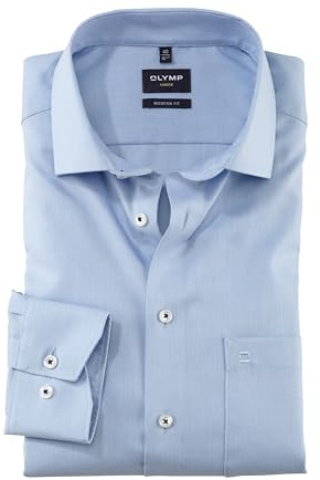 OLYMP Herren Oberhemd Langarm Luxor,Natté,modern fit,Global Kent