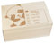 CHICCIE Erinnerungsbox personalisiert für Baby & Kind mit Gravur Panda - Geburt Holzkiste für schöne Erinnerungen - Holz-Box Erinnerungskiste 30x20x14cm