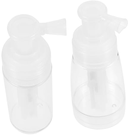 Healeved Juego de 2 Botellas de Viaje con para Artículos de Tocador Recipiente con Pulverizador Boquilla para Pulverizador Seco para Talco para Bebés Fácil de Usar