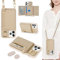 ELTEKER Handyhülle für iPhone 11 Pro Hülle mit Band Kartenfach Ringhalterung Geldbörse,Leder Klapphülle Umhängetasche Handytasche für iPhone 11 Pro - beige