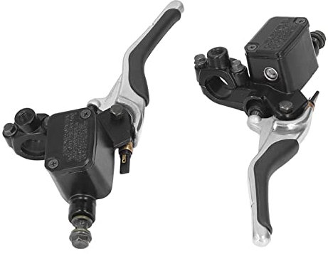 Aramox Aerox Bremshebel Aerox Bremspumpe e motorroller falcon futura bremshebel hydraulisch Paar Motorrad-Bremsgriffhebel Links und Rechts mit Ölkanne, Aluminiumlegierung, CNCErsatz für YQ50 Aerox MBK