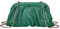YUEZHAN Abendtasche Damen Clutch Mode Strass Abend Tasche Plissee Lady Geldbörse Hochzeit Party Clutch Handtasche Damen Kette Cocktail Cross Body Schulter Tasche Grün