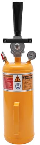 8L Reifen Reifenfüller Reifenbooster Reifenschockfüller Airbooster Professioneller Reifenfüller Reifenbefüller für LKW Auto PKW Reifenfüller mit Messgerät (Gelb)