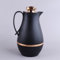 JMAHM 1L Jugs Carafe Tea Dispenser Insulating Jug Double Wall Vacuum Jug with Push Button Top (Black)
