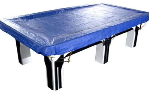 Highdi Billardtisch Abdeckung mit Kordelzug, Abdeckplanen für Billardtische Wasserdicht Staubdicht Winddicht für Billardtische Und Gartenmöbel (10FT,Blau)