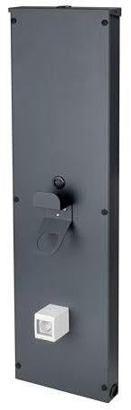 Kreainvent Colonne murale universelle en aluminium pour une installation stable de la station de charge et un point de charge organisé pour véhicules électriques - Plaque murale de façade pour Wallbox