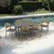 IDIMEX Gartenmöbel Set Narciso mit Tisch und 6 Stühlen, grau - Moderne Outdoor Sitzgruppe für 6 Personen, wetterfest & UV-beständig für Terrasse und Garten