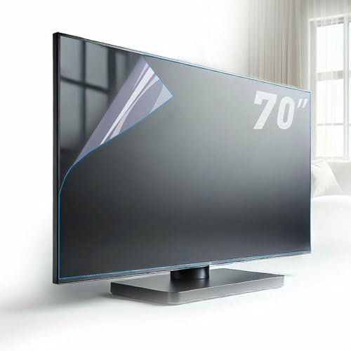 FKINGLRK Película antirreflejo para TV de 70 Pulgadas, Protector de Pantalla antirreflejo, Elimina la luz Azul, Alivia la Fatiga Visual, Superficie esmerilada antiarañazos