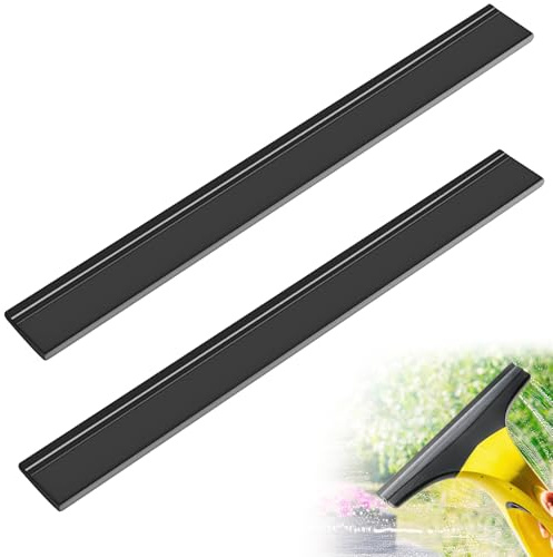 2 Stück Gummilippe 280mm, Kompatibel WV1 WV2 WV5 WV50 WV55 WV60 WV75 WV75 für Fenstersauger Ersatzlippe, Silikon für Abzieher (Schwarz)