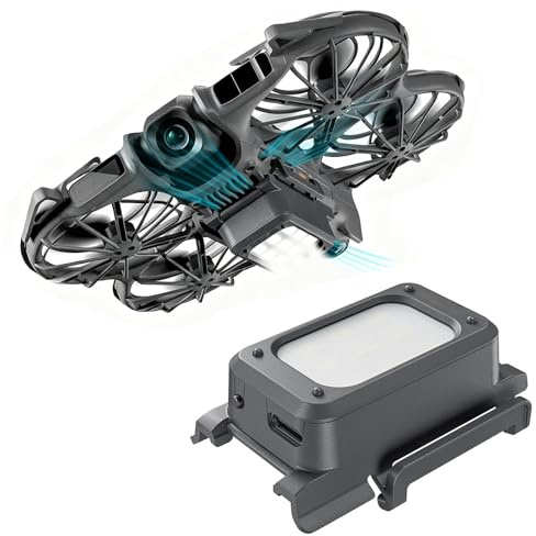 2 in 1 LED Nachtlicht Fahrwerk Landefüße für DJI Neo 2 Drohne Zubehör, Landing Gear Höhen Erlängertes Bein 300mAh Wiederaufladbar Nacht Fliegende Lichter mit USB-C-Kabel kompatibel mit DJI Neo2