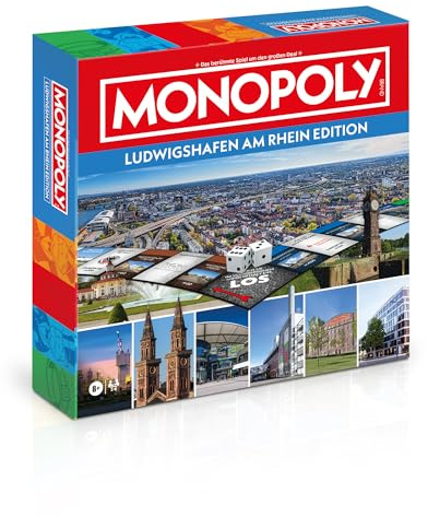 Monopoly Ludwigshafen am Rhein | Die Exklusive Stadtedition | Das berühmte Brettspiel um Immobilien & Wahrzeichen der Pfalz | Familienspiel & Geschenkidee