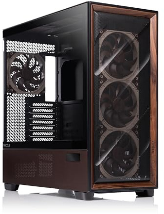 Antec Flux Pro Edición Noctua, Caja de PC Supersilenciosa (Negra, Marrón)