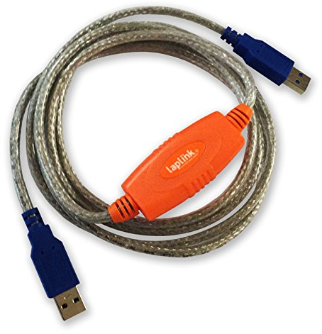 LAPLINK - USB 3.0 Super Speed Transfer Cable - USB Data Transfer Cable PC to PC - Compatible with PCmover Migration Software (not Included) - High-Speed Data Transfers up to 5 Gbps - 6 ft