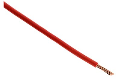 Zenitech - Cavo di Alimentazione Elettrica H07V-R 6mm² - Conduttore Monofilo con Isolante PVC - Uso Domestico Interno - Compatibile con Elettrodomestici - Rosso - 5m