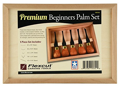 FLEXCUT, Schnitzmesser, Premium Beginners Palm Set, Messer für bastler
