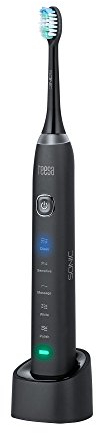 Teesa TSA8015 SONIC BLACK - Spazzolino a ultrasuoni con 5 programmi di pulizia, colore: Nero