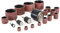 WEN Lot de 20 tambours de ponçage pour perceuses et perceuses électriques, Papier, Moyen, Bois, Métal, Plastique, Verre, Pierre, Sleeves de ponçage, Abrasives