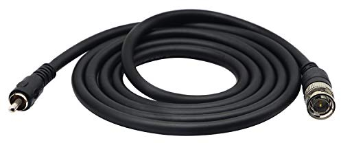 zdyCGTime BNC a RCA Cable de extensión RCA Macho a BNC Macho Cable Conector de vídeo Compuesto para vigilancia CCTV Sistema de cámara de DVR a TV (5 pies/1,5 m)