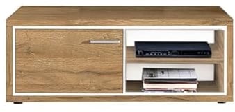 Froschkönig24 Plymouth 3 TV-Unterschrank Lowboard TV-Möbel Eiche dunkel/Eiche dunkel