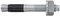 Fischer FAZ II 8/5 K – Bullone di Ancoraggio per Il Fissaggio di facciate, ringhiere, Costruzioni in Legno in Cemento, con autorizzazione, zincato, 50 Pezzi – Art. n. 538989, Grigio