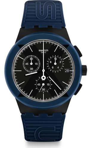 Swatch HerrenArmbanduhr Chronograph Quarz Silikon SUSB418