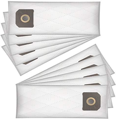Wessper 9X Sacs à aspirateur synthétiques pour Karcher 1.459-671.0 NT 601 K, 6.904-208, NT 561 Eco, NT 65/2 Eco, NT 802 NT 602, Bosch Gas 35M, 55 M AFC, DeWALT D27902, Protool VCP 700