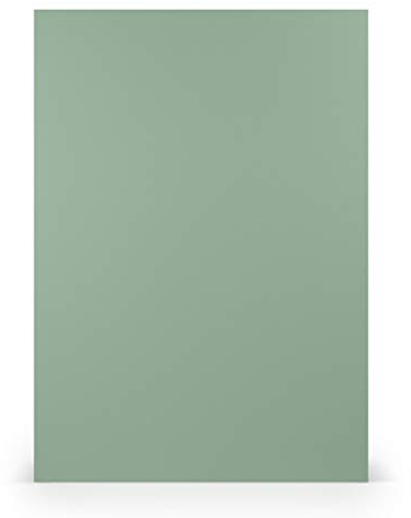 PAPERADO 25x Bastelkarton DIN A4 - Eucalyptus gerippt Grün 220 g/m² Tonkarton - Dickes Bastelpapier in 29,7 x 21 cm Malen, Basteln perfekte Bastelpappe