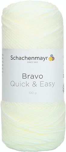 Schachenmayr 9807590-08224 Handstrickgarne, 100% Polyacryl, Weiß, onesize
