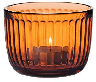 Iittala Raami Windlicht 90 mm, Glas, Sevilla-Orange, Jasper Morrison
