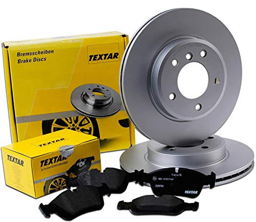 TEXTAR BREMSSCHEIBEN 292x22mm + BELÄGE VORNE mit WARNKONTAKT für alle Baujahre BREMSE BREMSENSET 1er E87 E81 E82 E88