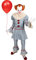 Funidelia Offizielles Pennywise IT Kapitel Zwei Kostüm für Herren mit Hemd, Hose, Kragen und Pompons, IT Anzug für Erwachsene, Karneval, Halloween und Partys – Größe S
