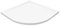 Plato de ducha de 4,5 cm de alto, cuadrado, rectangular, plano, estándar blanco, Senta New (90 x 90 x 4,5 R55)