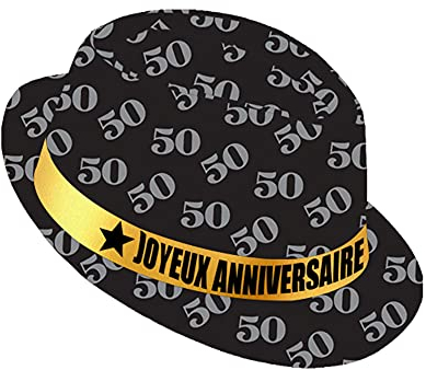 STC Hut Anniv schwarz 50