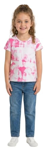 A2Z 4 Kids Girls T Shirts Cotton Plain Tie Dye Short Sleeves T Shirts Top Soft Feel Trendy - Tie Dye 250 T Shirt Pink 13