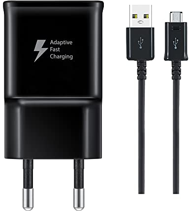 Ladegerät für Samsung Datenkabel Micro Usb 1.5M Ladekabel Adapter für Samsung Galaxy S7 S7 Edge S6 S5 S4 A11 A01 A02 A10 M10 A6 A6+ 2018 J4+ J6+ J3 J5 J7 A3 A5 A7 (2018) Xcover4 3 schwarz