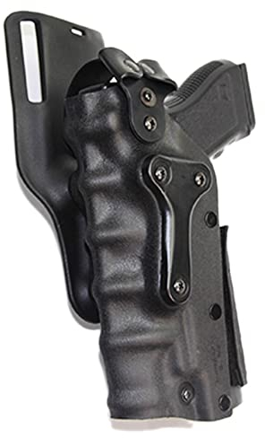 SHUYING 1pc Tactical Left/Right Hand Gun Holster For Glock 17 19 Colt 1911 H&K USP Universal Drop Leg Thigh Holster Fit With Flashlight (Color : Wearing Belt Black)