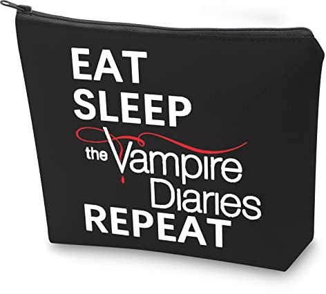 BAUNA TVD Merchandise Kosmetiktasche mit Reißverschluss für Fans von Vampir, TV-Serie inspiriert, Bl the Vampire Repeat