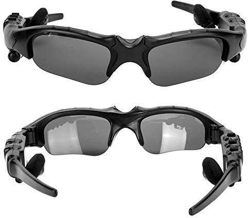 ASHATA Kabellose Bluetooth Sonnenbrille, Stereo Sound Audio Sonnenbrille für Outdoor Sportarten, Rauschunterdrückung, die Musik Abspielt, Anruf Kopfhörer Zubehör für Fahrten Im Freien