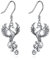 ONEFINITY Rising Phoenix baumelnde Ohrringe 925 Sterling Silber Vogel Phoenix Ohrringe Schmuck Geschenke für Frauen Mädchen