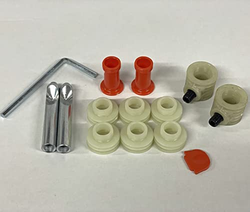Universal Verdeckte Befestigung SET 12 teilig für Wand Hänge WC & Wand Bidet Bolzen 10cm