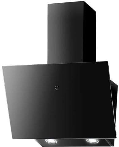 FABER Hotte decorative murale VRT 600 NOIR Largeur 60 cm, 580 m3/h