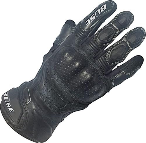 Büse Miles perforierte Motorrad Handschuhe, schwarz, 13 | Reflektierend