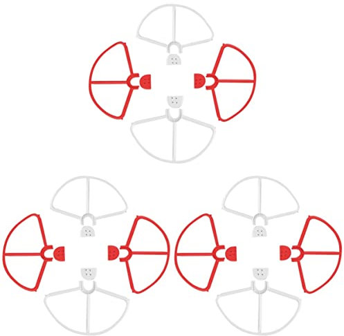 TOYANDONA 12stücke Propeller Schutzringe Für Release Rote Und Weiße Bumper Schützen Sie Ihre Drohne Und Propeller Vor Schäden Bei Kollisionen