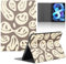 Rumdey Cute Smile Face Case for iPad Air 5th Gen / iPad Air 4th Gen - 10.9 Happy Aesthetic Preppy Pattern Funda Folio Cover Leather Protective Case for Girls, Women, Men, Boys
