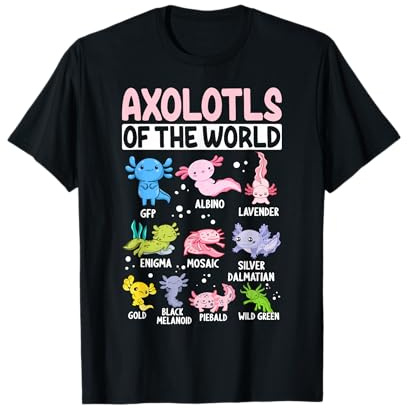 Axolotls Of The World Maglietta
