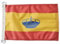 Bandera Nauticas de ESPAÑA 45x30cm - Pabellón de conveniencia ESPAÑOLA 30 x 45 cm Anillos (45 x 30)