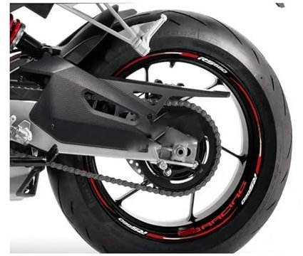 ForGue Motorrad Aufkleber Motorrad Radaufkleber Felge Für RS 660 Für RS660 Streifen Nabenaufkleber Klebeband Felgenaufkleber(2)